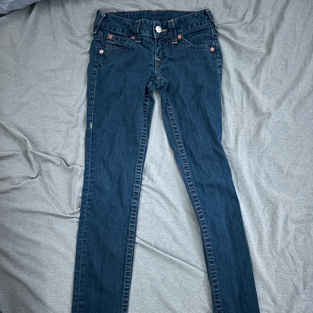 True Religion Women's Skinny Jeans - Dark Blue